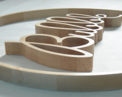 Logo dřevěné 3D