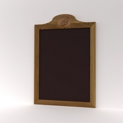 Křídové tabule pro restaurace s logem 60x80 cm - dub